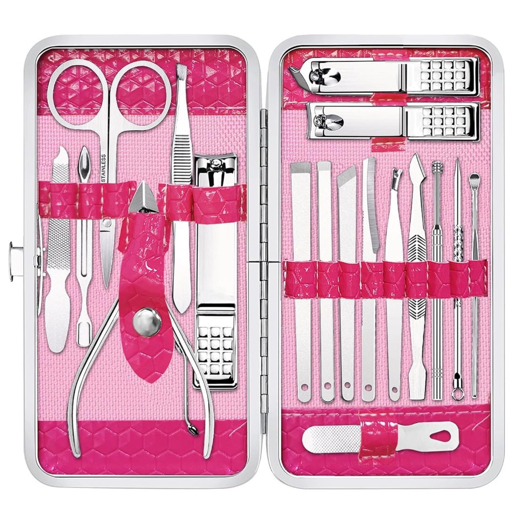 Manicure Set Professional Nail Clippers Set 18pcs Manicure Kit Stainless Steel